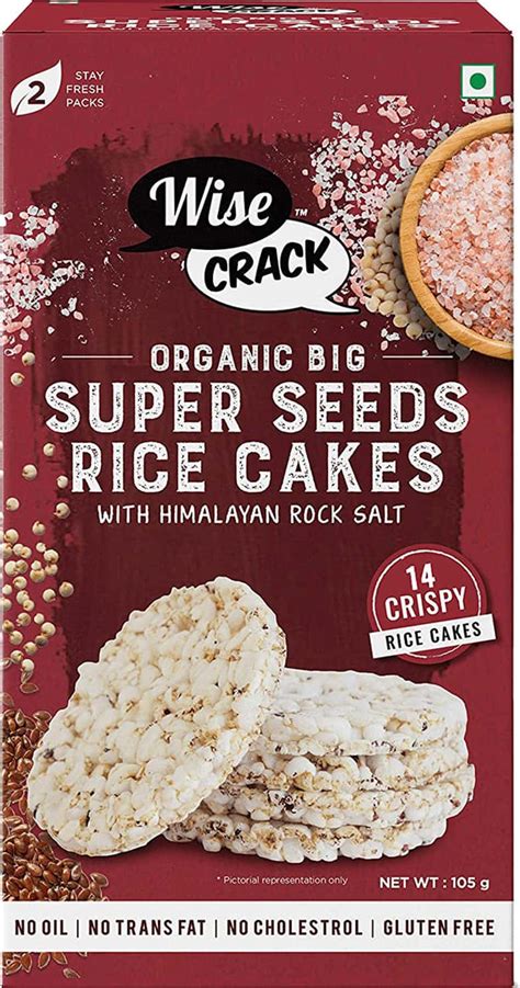 Buy WISECRACK SUPER SEEDS WHOLE GRAIN PUFFED CRACKER, CRISPY HEALHTY ...