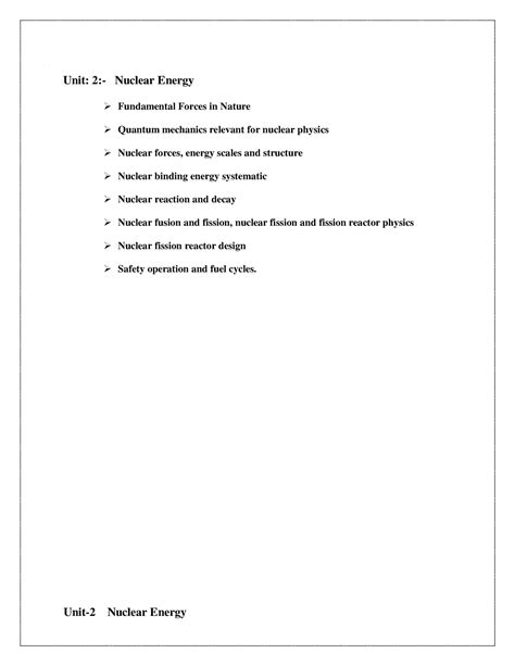 Unit-2 Nuclear energy notes - Unit: 2:- Nuclear Energy Fundamental ...