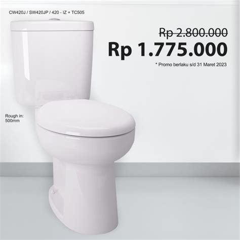 Jual KLOSET TOTO CW 420 J - Jakarta Pusat - Sarana Jaya Utama | Tokopedia