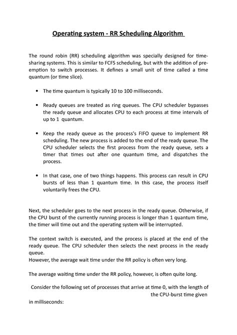 Image result for RR Scheduling Algorithm