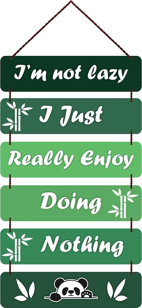 Freny Exim MDF Wooden I am Not Lazy Quote Wall Hanging Art For Home ...