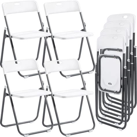 Amazon.com: 8 Pack 8 Pack Folding Plastic Chair with 330lb Capacity ...