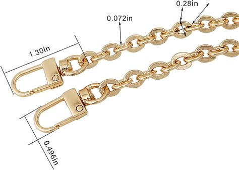 Buy MetalMaximo 2pcs Thin Gold Metal Bag Chain, Both Crossbody ...