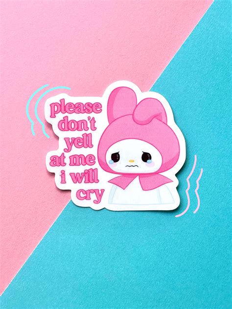 Please Don't Yell at Me Sticker - Etsy