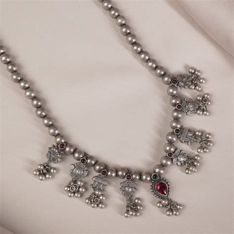 Shop Online Plain Maharashtrian Silver Kolhapuri Saaj. – Siddhi Silver
