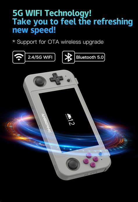Buy ANBERNIC RG505 Handheld Game Console 4.95-inch OLED Android 12 ...