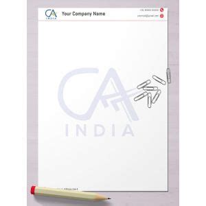 Best CA Letterhead Designs – High-Quality Formats for Chartered Accountants