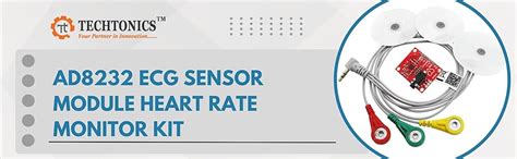 Techtonics ECG module AD8232 ECG measurement pulse heart ECG monitoring ...