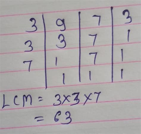 Find the LCM of in Division Method Give answer in photo with good ...