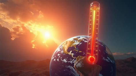 Earth and thermometer symbol of global warming | Premium AI-generated ...