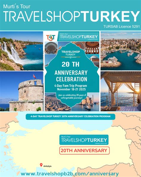 5-DAY TRAVELSHOP TURKEY 20TH ANNIVERSARY CELEBRATION