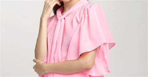 Batwing Sleeve Top With A Long Tie Paired