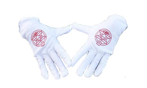 Buy 1 X Anime Cosplay Fullmetal Alchemist Gloves Colonel Roy Mustang ...