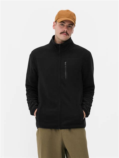 Mens Black Zip-Up Fleece | Primark