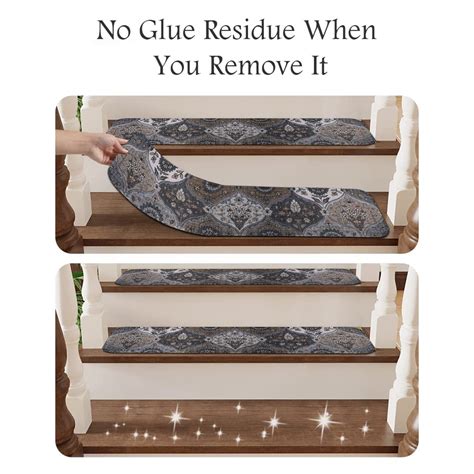 Snapklik.com : Super Non-Slip Stair Treads For Wooden Steps Set Of 15 ...