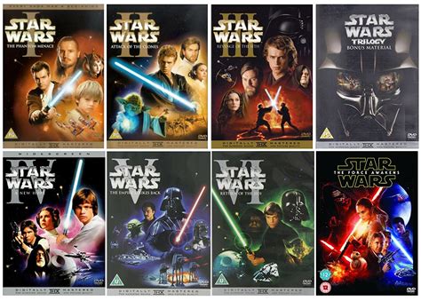 Star Wars Complete Saga DVD Set Trilogy Episode 1 2 3 4 5 6 7 Force ...