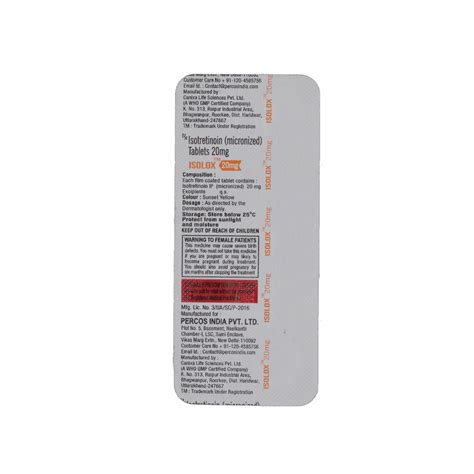 ISOLOX 20 TABLETS | Uses, Side Effects, Price | Apollo Pharmacy