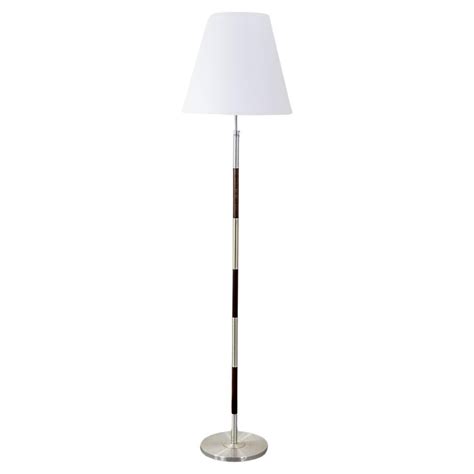 Danish Modern Rosewood and Brass Floor Lamp For Sale at 1stDibs