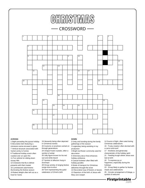 Christmas Crossword Puzzles | Free PDF Printables