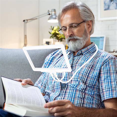 5X Large Magnifying Glass for Reading,Flexible Gooseneck Hands Free ...