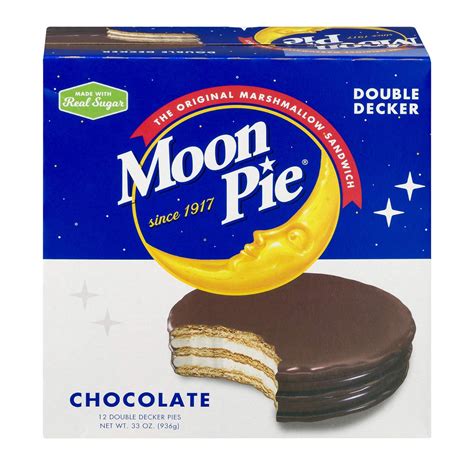 Amazon.com : MoonPie Double Decker, Chocolate, 2.75 oz, 12 Count Pack ...