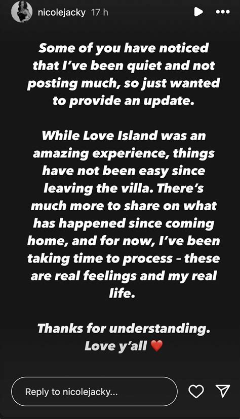 Love Island USA's Nicole Addresses Fans After Kendall's Private Video Leak