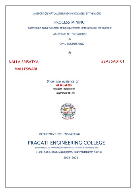 Le 1 - yes - A REPORT ON VIRTUAL INTERNSHIP FACILIATED BY THE AICTE ...