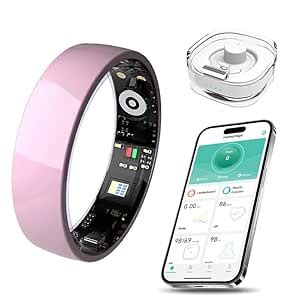 Aplaus Ceramics Smart Ring, Health Fitness Tracker for Women Men with ...