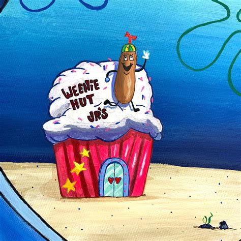 Painted weenie hut jr with acrylics 😎 : r/spongebob