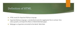 Image result for Defina HTML