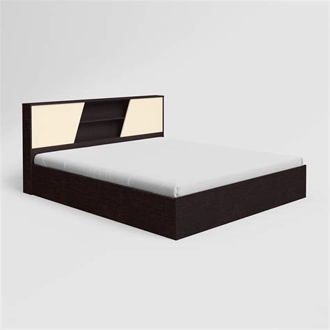GODREJ INTERIO Hannah Queen Size Engineered Wood Bed with Box Storage 1 ...