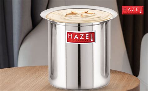 Buy HAZEL Steel Milk Pot Without Lid Set of 2 | 880 ml & 1250 ml ...