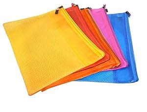SPS Multipurpose A4 Size Waterproof Organizer Pouch, Colorful Zippered ...