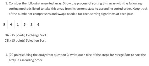 Image result for Unsorted Array Example