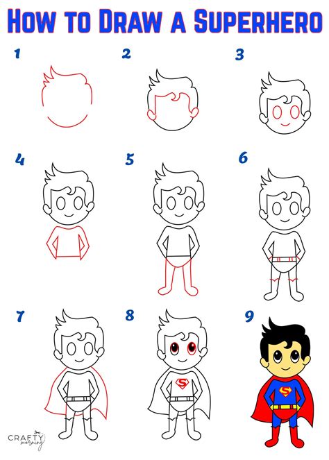 Easy Superhero Drawing