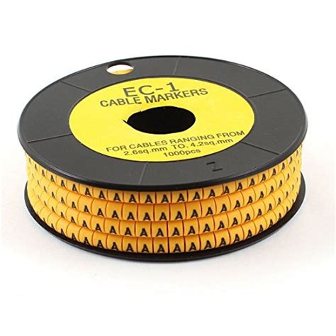 Alcoa PrimeYellow Flexible PVC Letter A Pattern Wire Cable Markers ...
