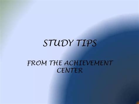 Image result for Study Tips PowerPoint