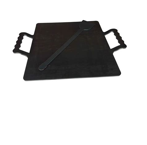 EZAHK Iron Tawa Laser Cutting with Double Handle Dosa/Roti (12IN) (Dou ...