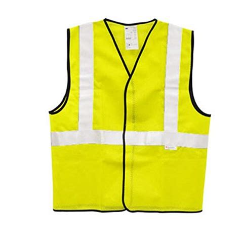 BK 1 Inch Polyester Yellow Reflective Safety Jacket (Size_S, 50 Pcs ...