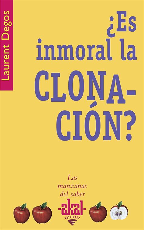 Buy Es inmoral la clonacion? / Is Cloning Immoral? (Las Manzanas Del ...