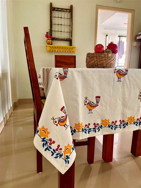 Cotton Kalka Print Table Cloth Design – MnR Decor