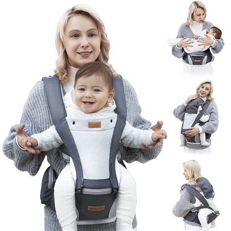 Buy besrey Baby Carrier Front Facing Holder, Hip Seat, Dad Kangaroo ...