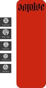 Aerolite TPE Super GRIPPY 24X72 Red 6.5 mm Yoga Mat - Buy Aerolite TPE ...