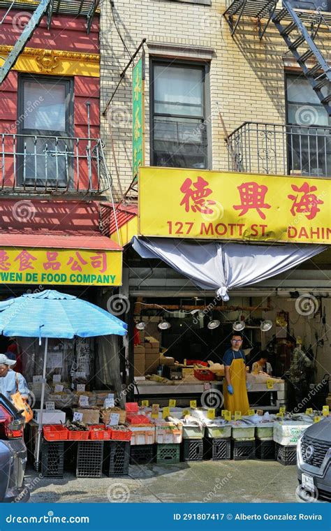 Chinatown Markets and Shops,Manhattan,New York,USA Editorial Photography - Image of tourist ...
