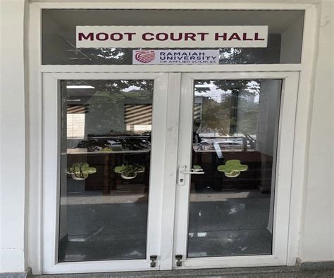 Facilities: Moot Court - M. S. Ramaiah University of Applied Sciences