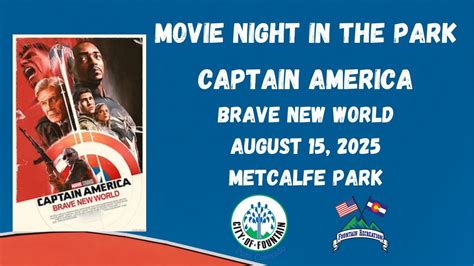 Movie Night in the Park featuring Captain America-Brave New World ...