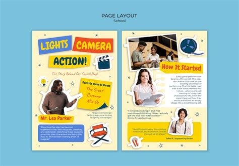 School magazine template Images - Free Download on Freepik