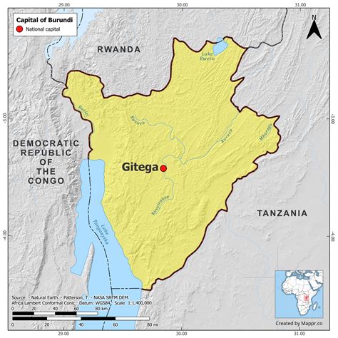 Burundi Maps | Mappr