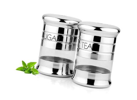 Buy Stainless Steel Tea and Sugar Storage Container, Steel & PC ...