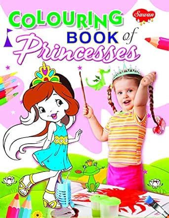 Buy Colouring Book of Princesses, Illustrations and Activities Book ...